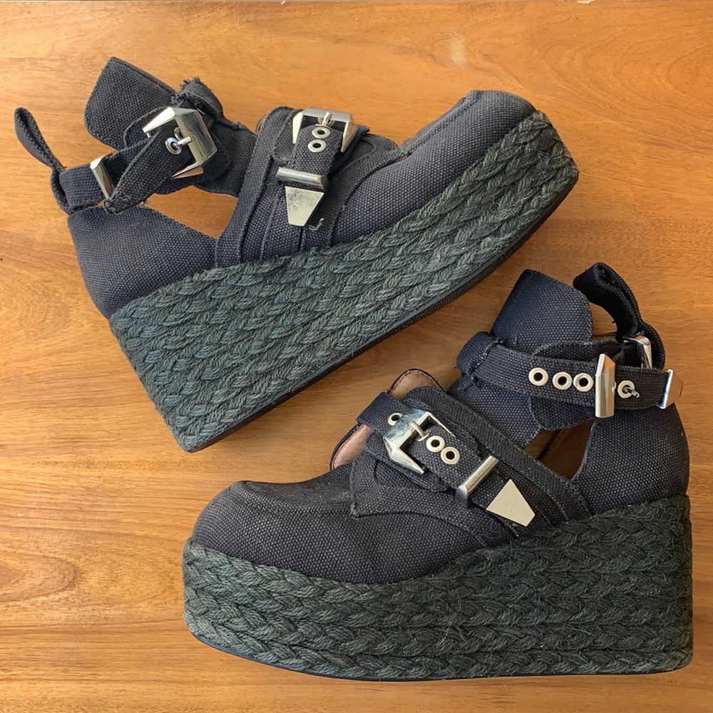 Jeffrey Campbell chunky platforms with buckles 8